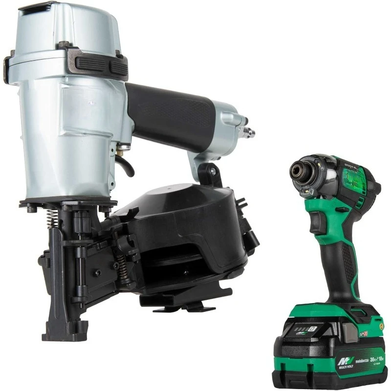 Pneumatic Roofing Nailer and Impact Driver Kit