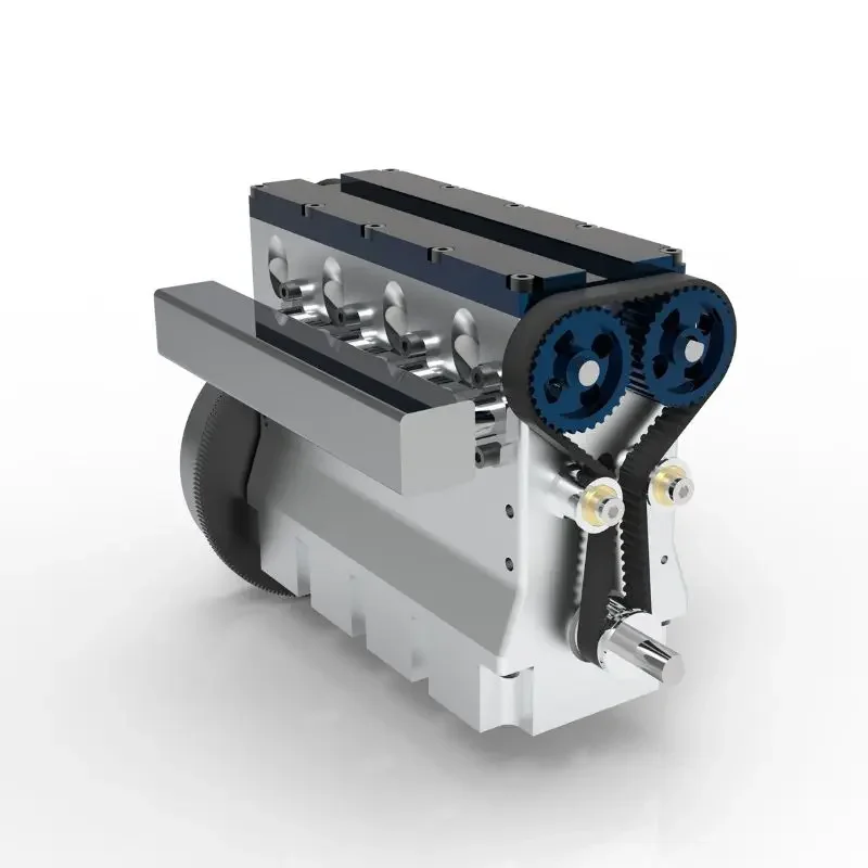 おもちゃの4気筒エンジンモデル,32ccメカニカルガソリンエンジン,ミニ