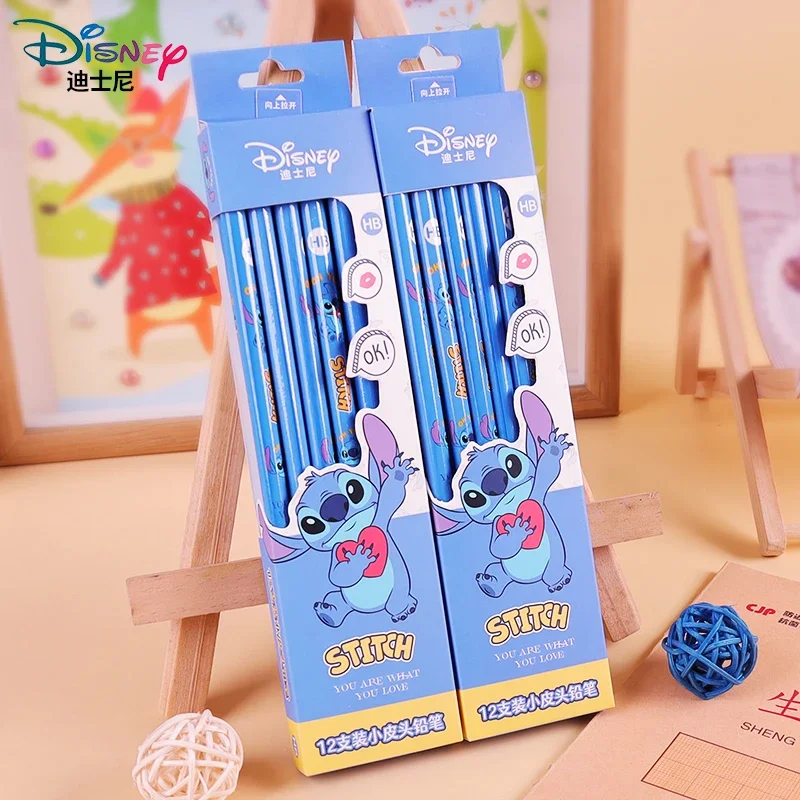 Disney Lilo & Stitch Anime Cartoon Stitch Crayon Cartoon Cute Children with  Rubber HB Wooden Smooth Writing Pencil Birthday Gift - AliExpress