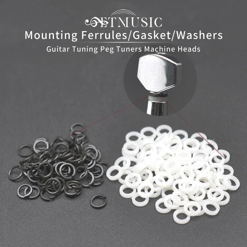 60/120Sets Mounting Ferrules/Gasket/Washers for Guitar Tuning Peg Tuners Machine Heads Replacement guitar accessories