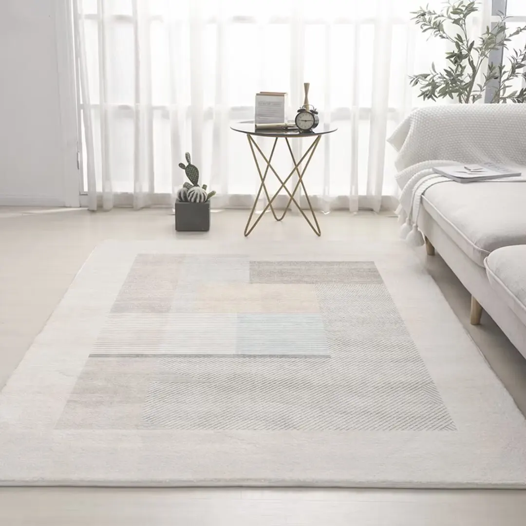 Minimalist Large Area Living Room Carpet Modern Decoration Home Plush Non-slip Rug 200x300cm Thickening Floor Mat Washable Tapis 2