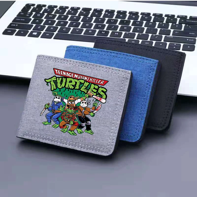 Teenage Mutant Ninja Turtles 지갑 애니메이션 피규어 남성 카드..