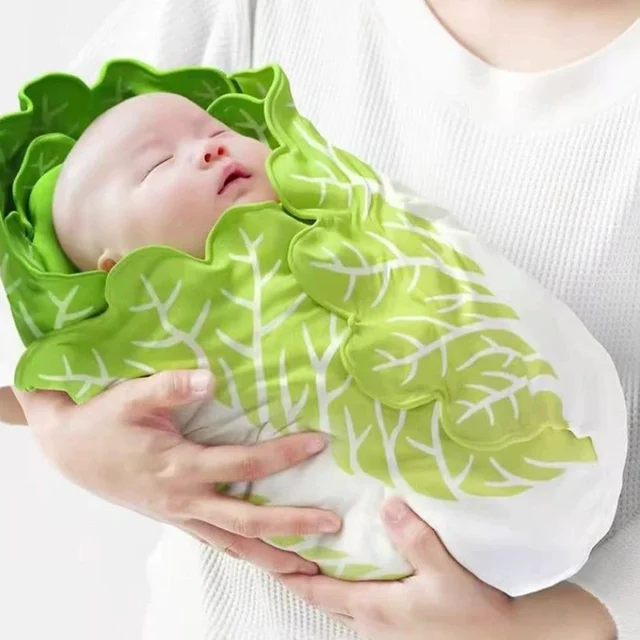 2024 New Infant Blanket Imitation Cabbage Air Conditioning Cover Blanket Imitation Vegetable Children's Gift Creativity 85*85CM 1
