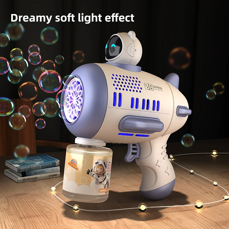 

Bubble Gun Fully Automatic 12 Holes Spaceman Bubble Machine Boys Girls Toys Back to School Fall Gifts outdoor Wedding Party Toy