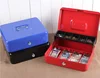 Cash Box with Money Tray and Key Lock Tiered Cantilever Design 4 Bill / 5 Coin Slots Safety Box for Supermarkets Small Business 6