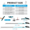 Naturehike St09 Nordic Trekking Poles Ultralight Foldable Aluminum Alloy Walking Sticks Portable Outdoor Travel Hiking Poles 5