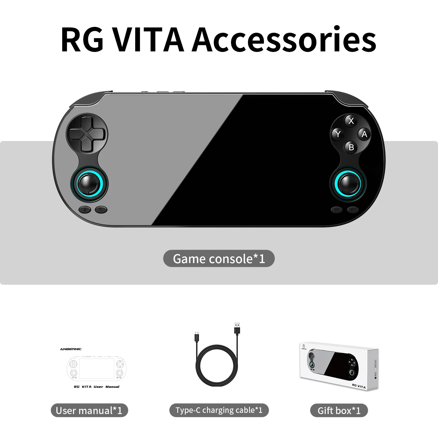 Anbernic Rg Vita Pro Handheld Game Console Android Bluetooth_voghion.com
