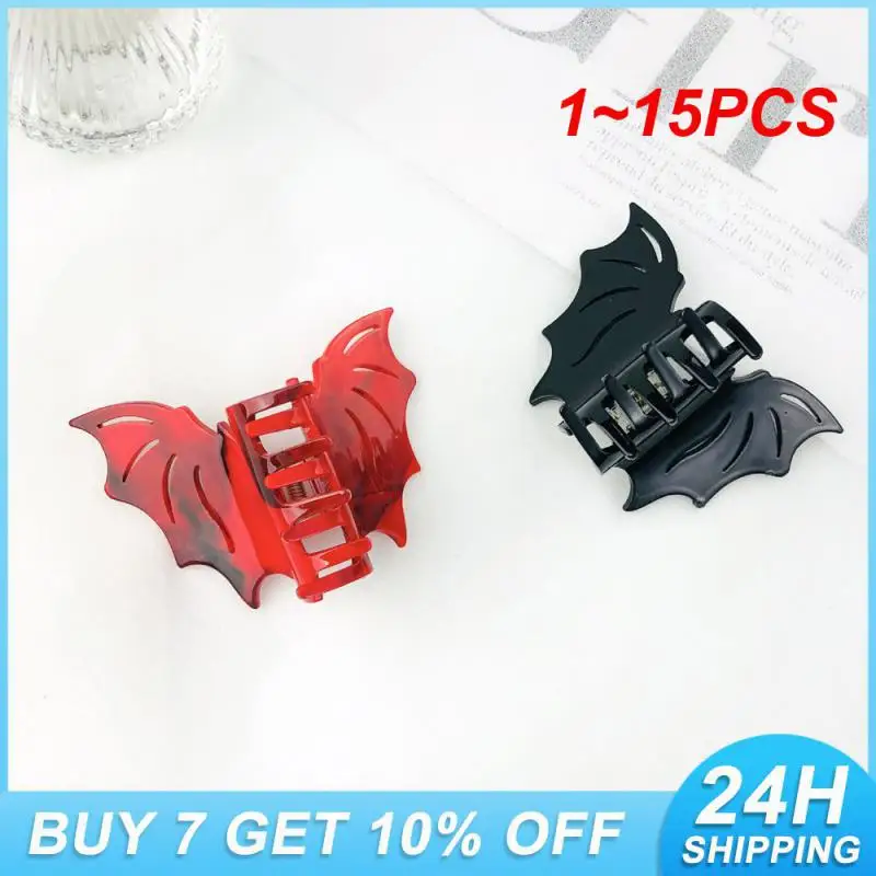 

1~15PCS Personality Hair Claws Creative Acrylic Ghost Scary Halloween Hair Claws Playful Multiple Colors To Choose From Hairpin