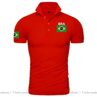 Brésil Polo Hommes Brésil Polos Nouveau Streetwear 2023 Hauts Maillots Polos Vêtements Nation Brésilien Drapeau Brésil BR T-shirt 2