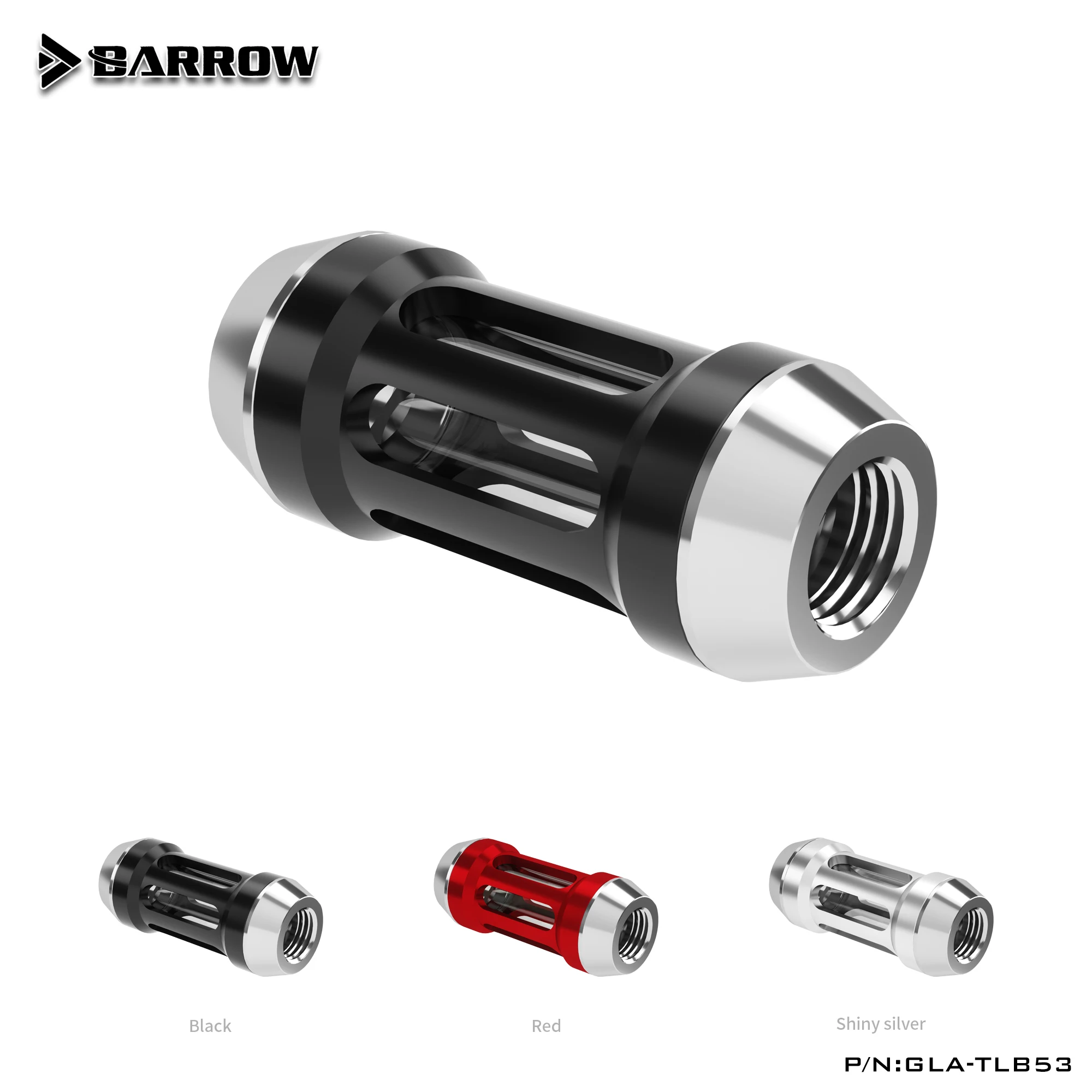 Carrinho de Mão g1 Filtro de Fluxo de Metal Preto Prata Ouro Água Filtro de Refrigeração Dupla g1 Padrão Espiral Filtros Conector Montagem - Imagem 6