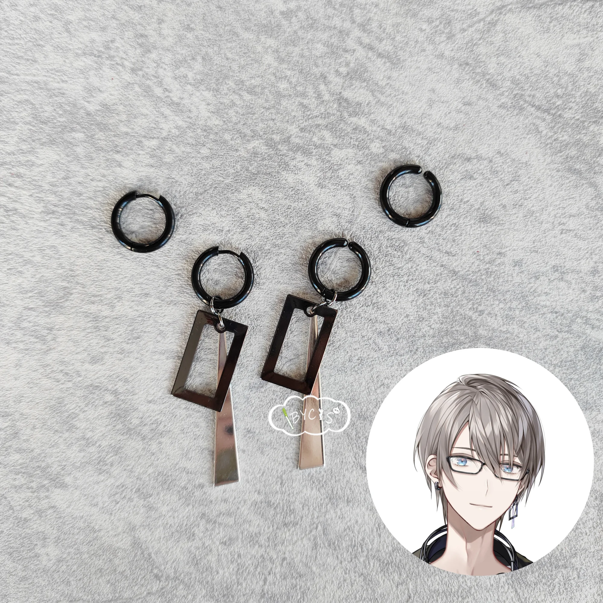 

Серьги-клипсы NIJISANJI Kaida Haru Cos для косплея аниме, аксессуары, ювелирные изделия