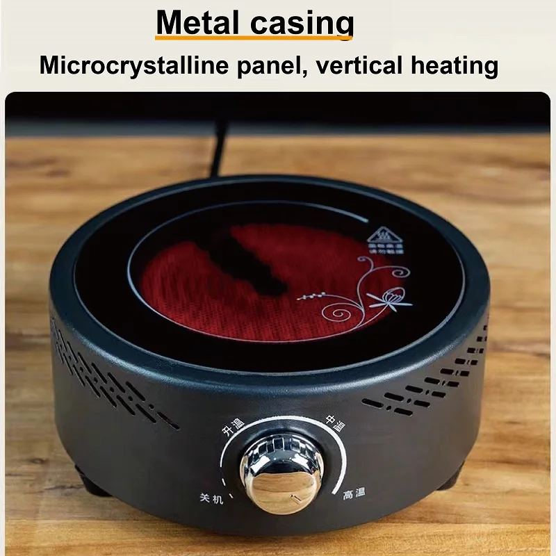 700W Electric Ceramic Stove Knob Operation Tea Maker 2 Gear Water Boiler Multifunctional Coffee Heating Stove Portable Tea Stove 3