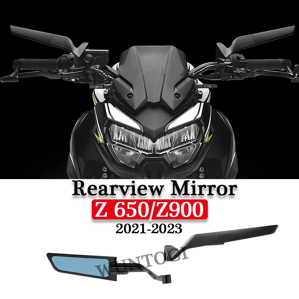 Motorcycle Mirrors Stealth For Kawasaki Z900 Z650 Winglets Mirror Kits
