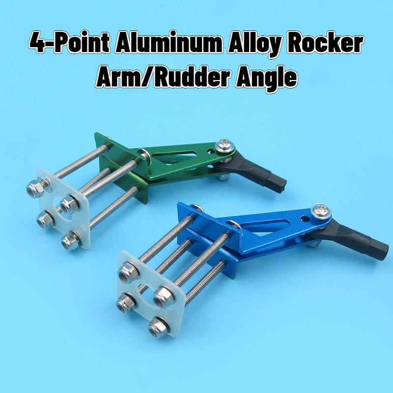 4-Point Aluminum Alloy Rocker Arm Servo Arm Horns Rudder Angle M3 Ball ...