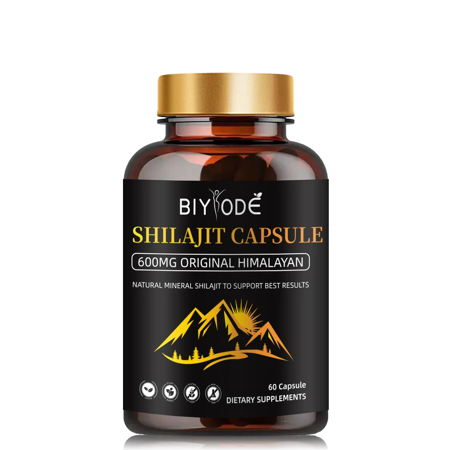 Original Himalayan Shilajit Capsules Pure Gold 600mg Shilajit For Men Natural Mineral To Support Best Results