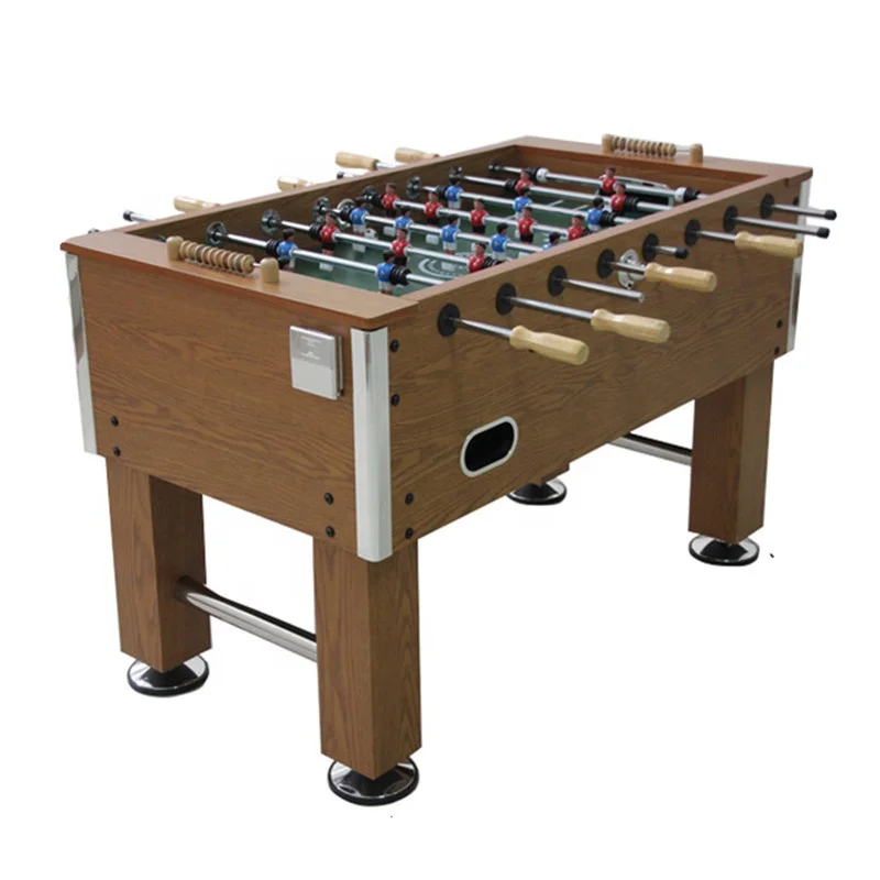 Large Standard Soccer Gaming Table, Professional Hand Football Game Table, Wooden Indoor for Adults, 55"