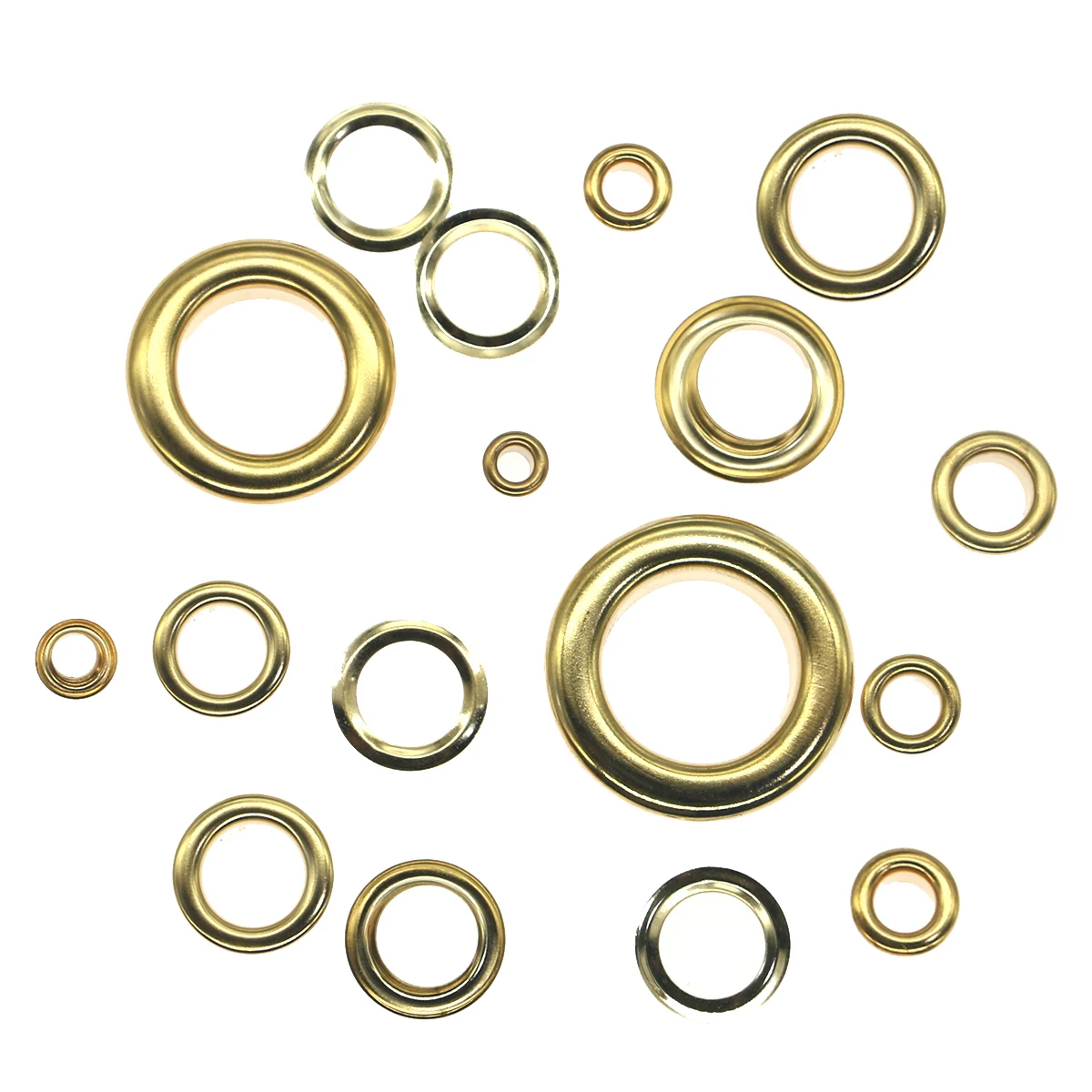 Eyelet Grommet Ring Screw Back Eyelets Metal Eyelet Buttons Glod Copper eyelets 3 3.5 4 4.5 5 6 8 10 12 14 17 18 20 25 30 40mm scrapbooking accessories Knitwear Jeans Apparel Bags Shoe