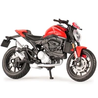 Maisto 1:18 2021 Ducati Monster + Static Die Cast Vehicles Collectible Hobbies Motorcycle Model Toys 1