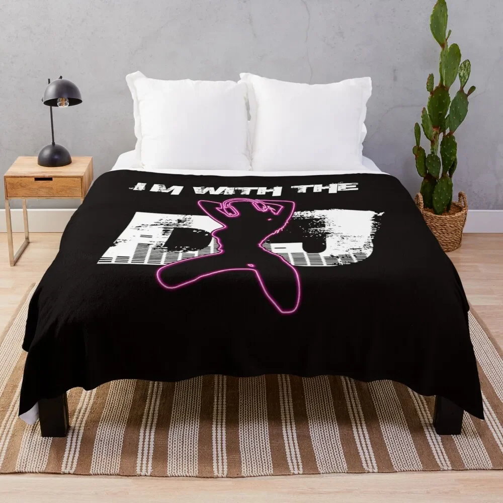 

I'm with the DJ Throw Blanket Luxury Designer Decorative Beds Blankets
