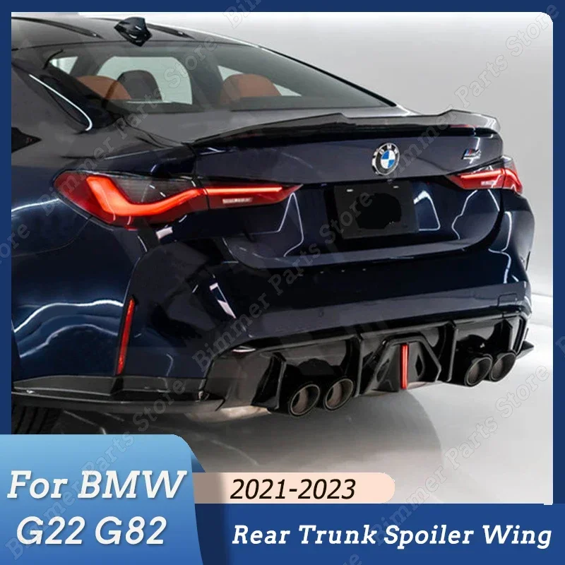 

Для BMW 4 серии G22 G82 420d 420i 430i 430d M440i M4 2021 2022 2023 Автомобильный задний багажник спойлер на крыло PSM стильные аксессуары