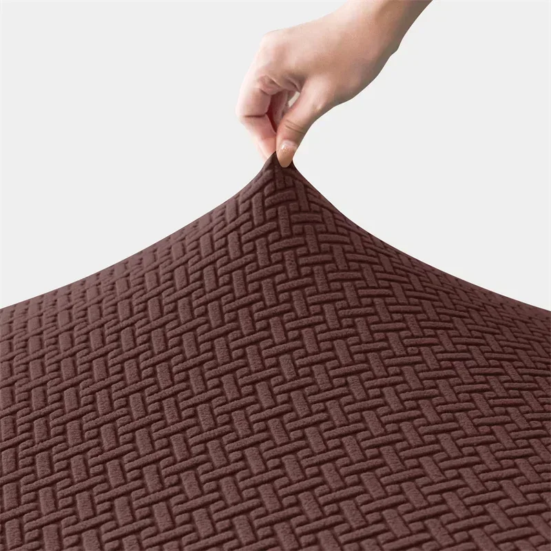 2 Teile/satz Jacquard RV Dinette Sofa Sitzkissen Abdeckungen Elastische Armlosen Couch Schonbezüge Booth RV Camper Auto Bank Rückenlehne Abdeckung – Detail 9