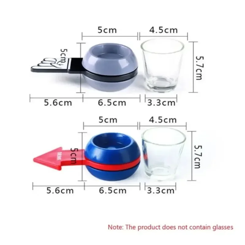 Rotatable Arrow Beer Wine Board Game Pointer Shot Spinner Party Game Glass Cup Kit Spin Drinking Game Table Home Entertainment