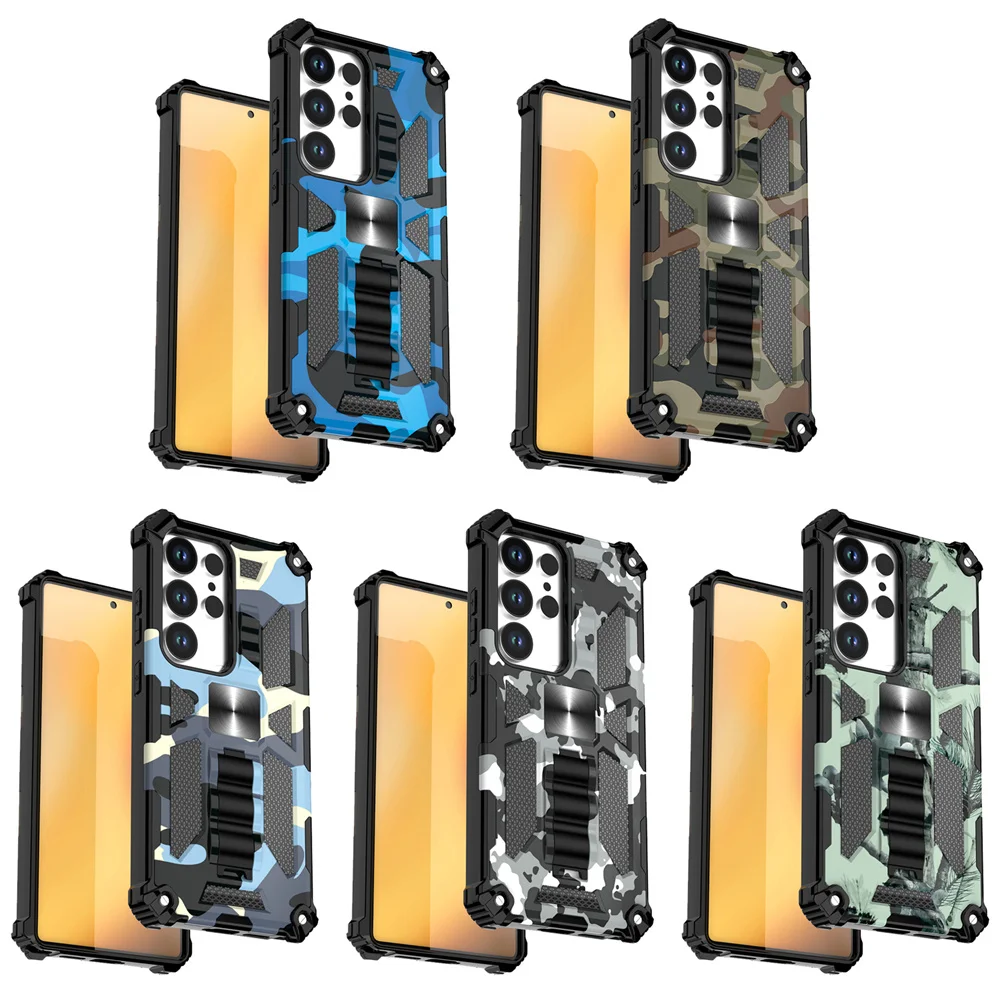 Hybrid Defender Camouflage Case with Airbag Shockproof Stand Cover