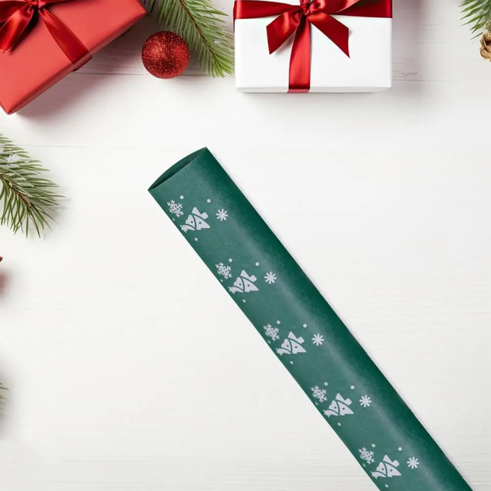 

Bouquet Packaging Wrapping Paper Christmas Wrapping Paper Christmas Gift Wrapping Paper Festive Xmas Tree Elk for Birthday