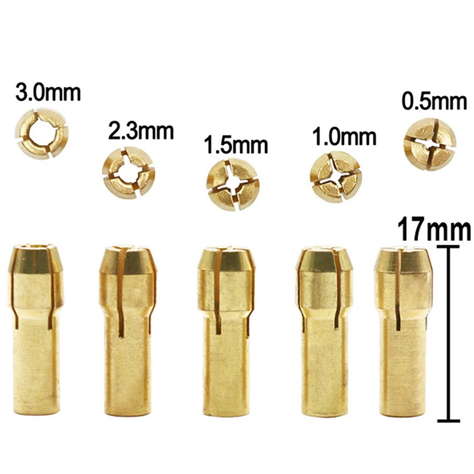 11 Pinces à Collet En Cuivre Pour Outil Rotatif - Mandrin 0.5-3.2mm - Pour Perceuse Mini Meuleuse