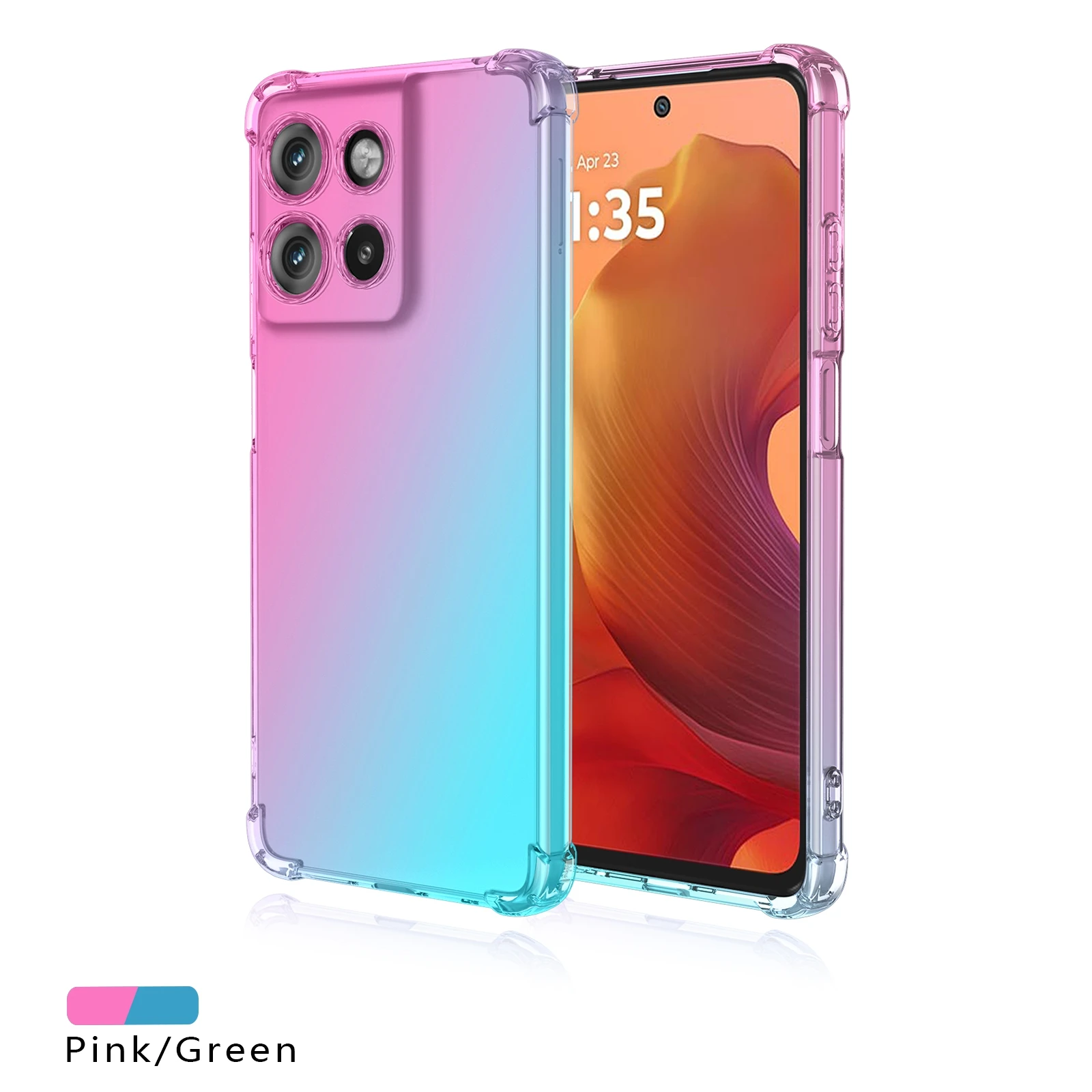 Shockproof Gradient TPU Protective Phone Case Cover