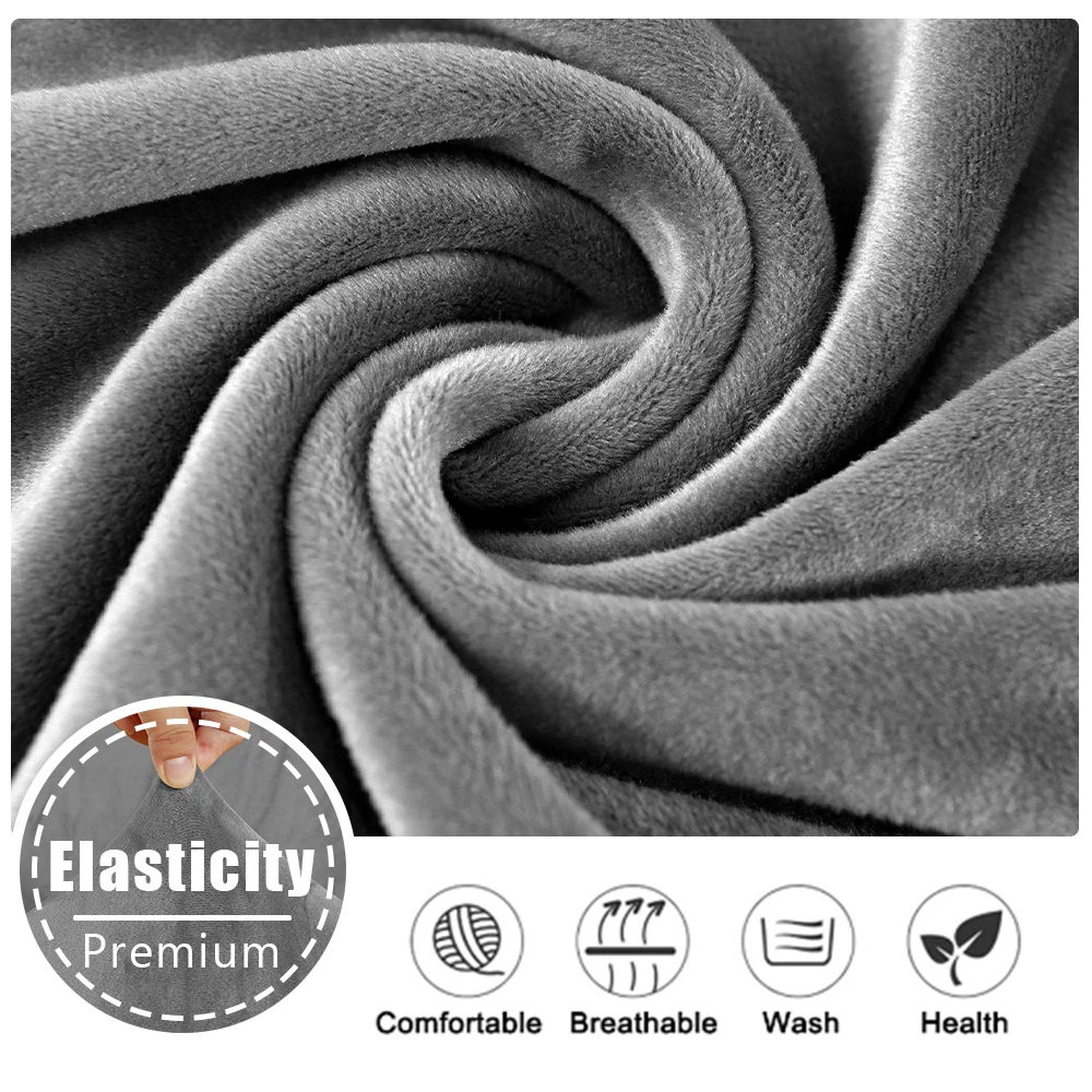 Super Velvet Sofa Cushion Cover Elastic Thick L Shape Corner Armchair Sofa Cover Slipcover Furniture Protector For Living Room 6