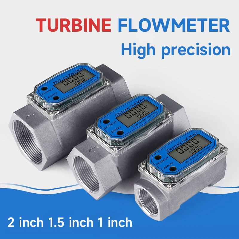 DigitalTurbineFlowMeterFlowmeterGaugePCBElectronicFlowIndicatorSensorCounterfor