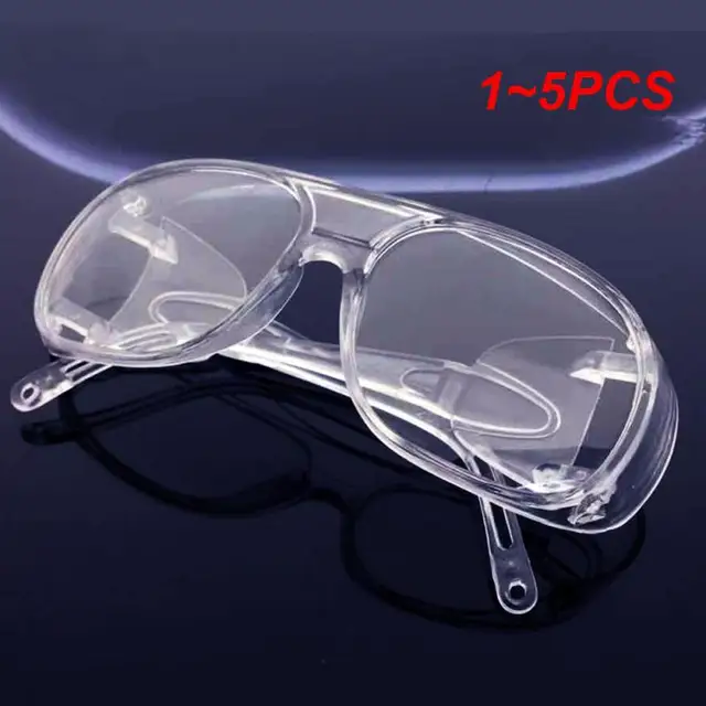 1~5PCS Sports Goggles Windshield Working Eyes Protector Transparent Motorcycle Safety Ski Protection Outdoor Hot Cycling Glasses