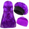 3pcs/set, Durag & Bonnet & Dome Hats, Solid Color Elastic Satin Bonnet Night Cap, Lightweight Pirate Hats 5