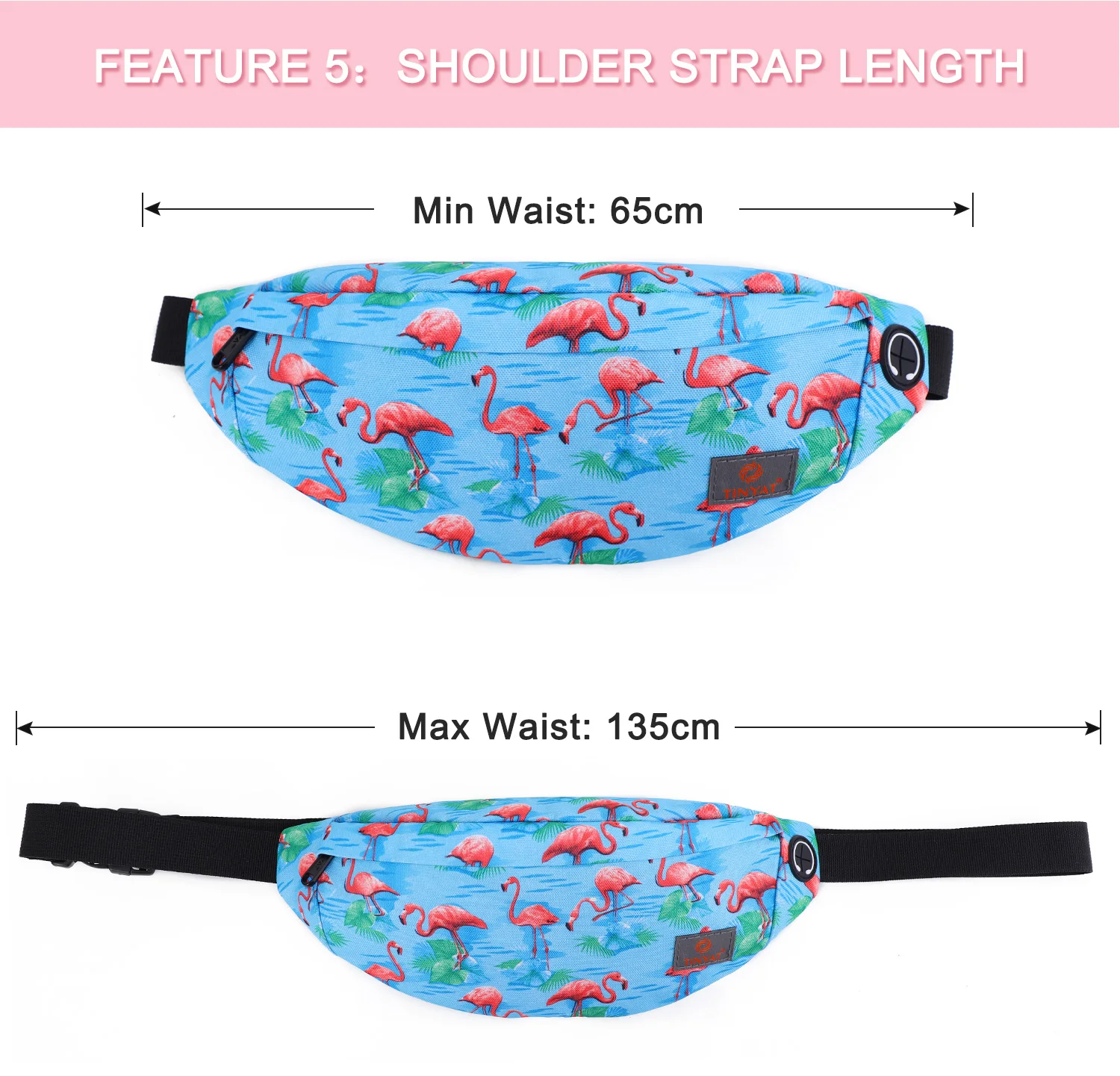 TINYAT Outdoor-Hüfttasche, leichte Wander-Gürteltasche mit Kopfhörerloch, Geldbörse, Werkzeuge für Camping, Laufen, Abenteuer, Reisen – Detail 9