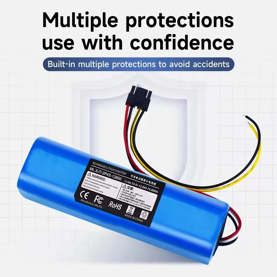 14.8V NEW 12800mAh Replacement Battery Compatible for CECOTEC Conga 4090 4490 4590 4690 Robot Vacuum Cleaner Accessories Spare