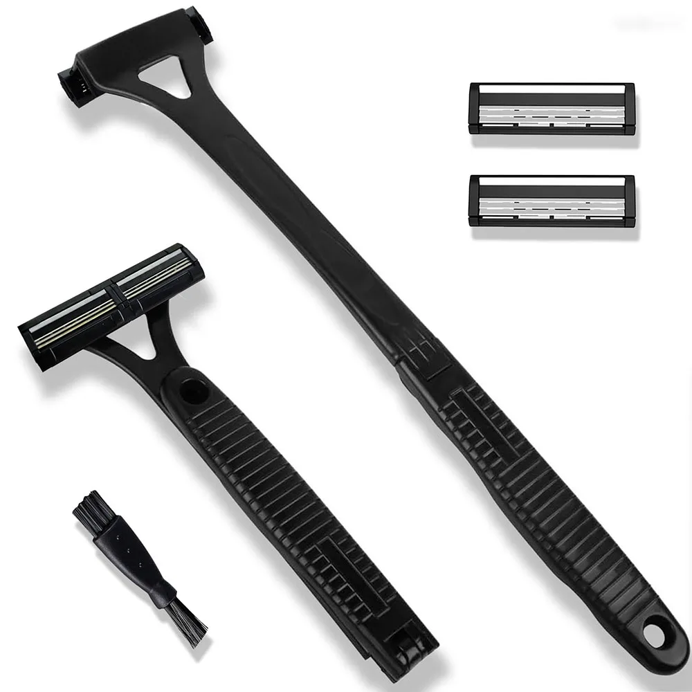 Ultimate Men's Foldable Back Hair Removal Shaver with Long Handle