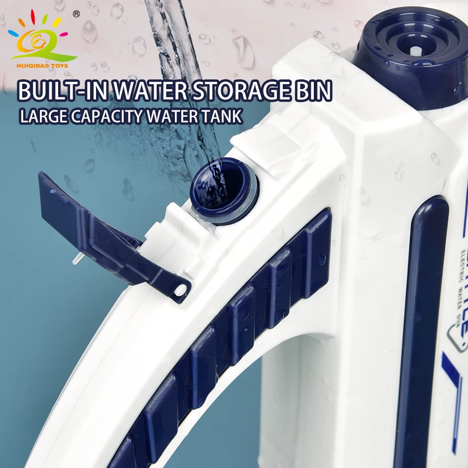 HUIQIBAO Space Electric Automatic Water Storage Gun Portable Children Summer Beach Outdoor Fight Fantasy Toys for Boys Kids Game water guns