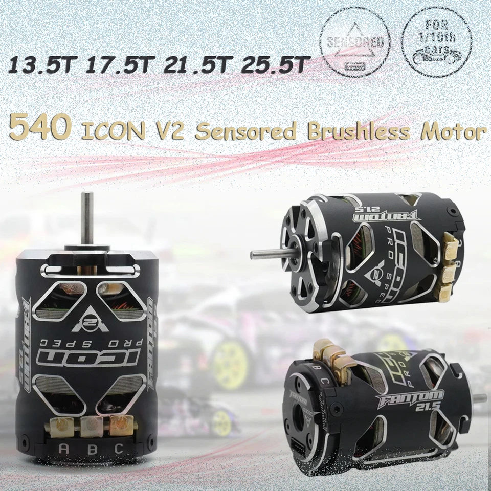 FANTOM 540 10.5T 13.5T 17.5T 21.5T 25.5T Sensored Brushless Motor