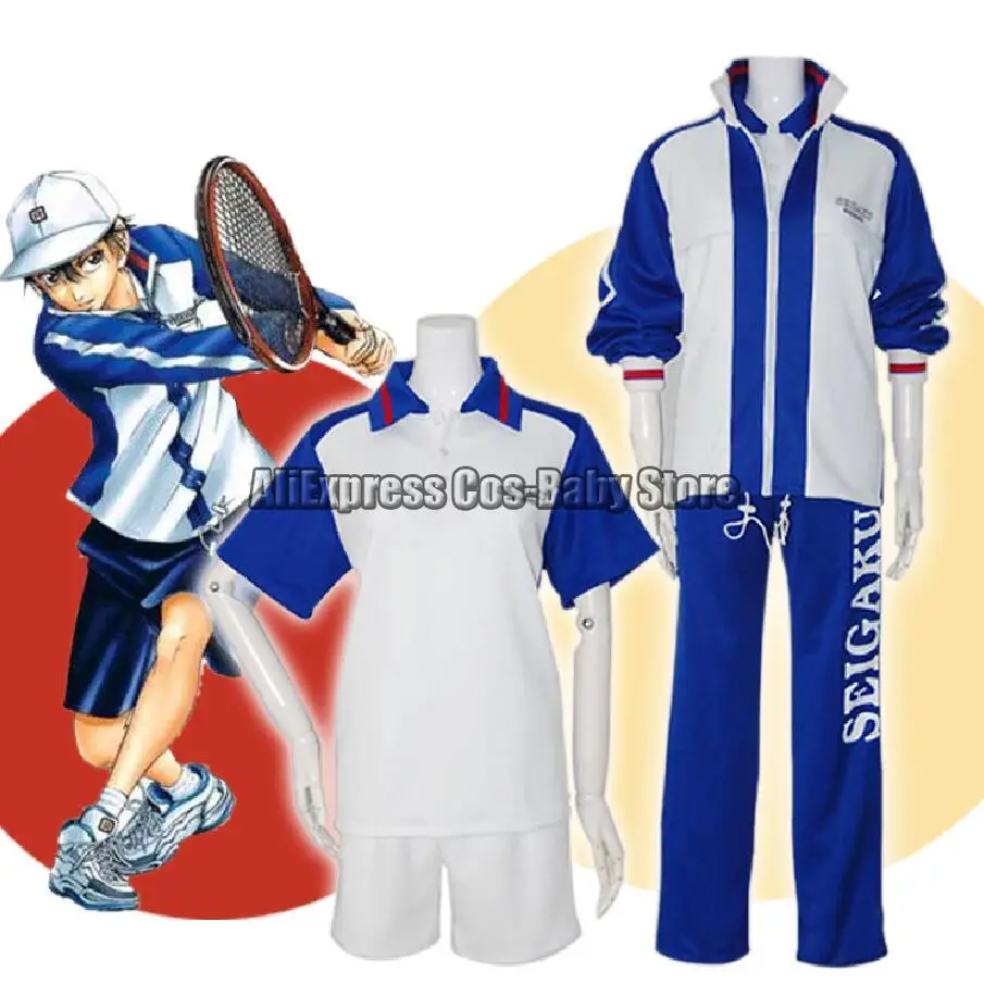 New The Prince of Tennis Cosplay SEIGAKU Echizen Ryoma School Uniform Tezuka Kunimitsu Summer Jersey Costumes Halloween suits