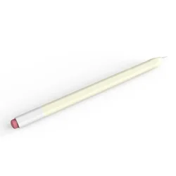 Soft Silicone Protective Case for Apple Pencil - Portable Stylus Cover (White)