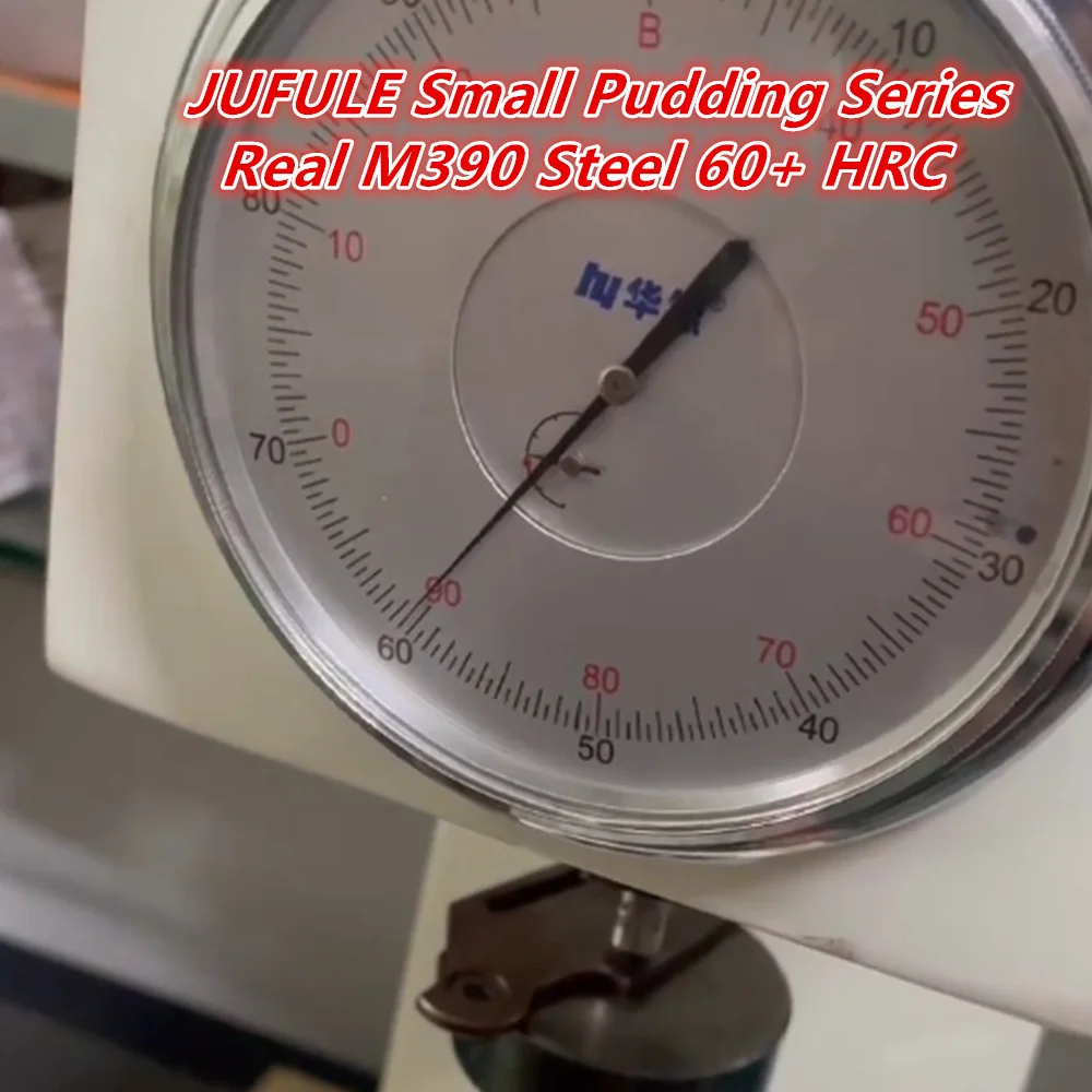 JUFULE Winterblade M390 60+ HRC Blade Small Pudding Customized Ceramic Bearing Titanium EDC Tool Hunting Camping Folding Knife 5