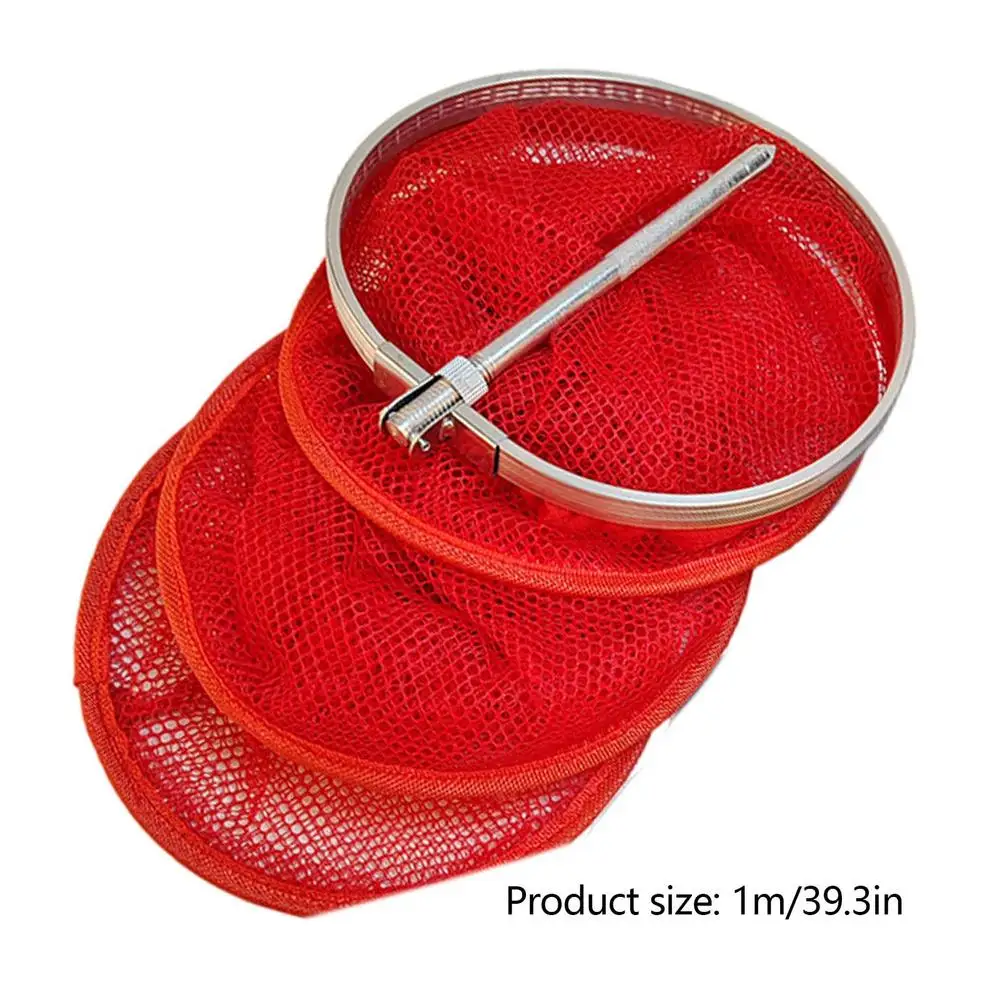 Fish Basket Foldable Floating Fishing Basket Portable Mesh Fishing