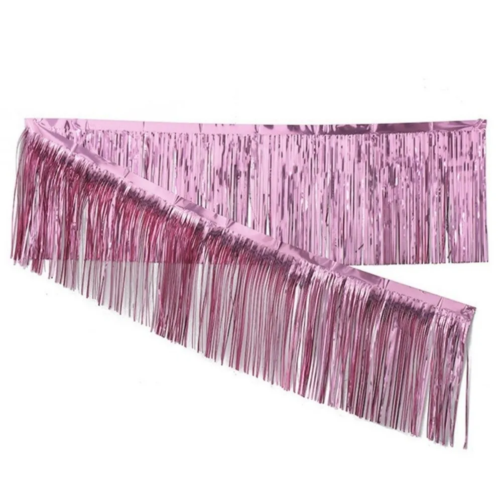 Neue 30*200cm Quasten-Fransen-Girlande, glänzende Hängegirlande, Metallic-Folien-Regenvorhang für Hochzeit, Geburtstag – Detail 11