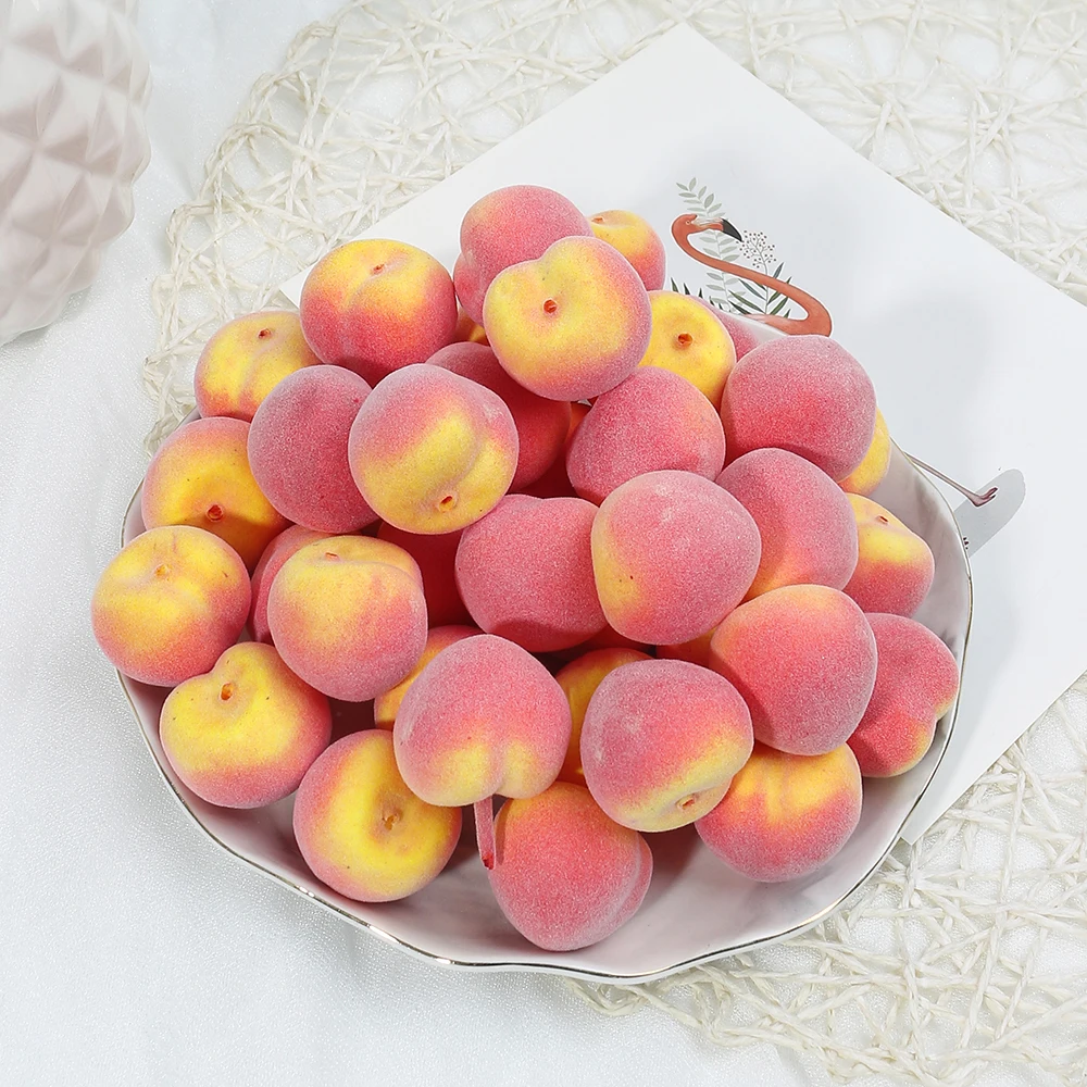 10/20Pcs Obst Gemüse Künstliche Schaum Apfel Birne Pfirsich Banane Weihnachten Ornament Hause Raum Dekoration Hochzeit Tisch Dekor – Detail 15