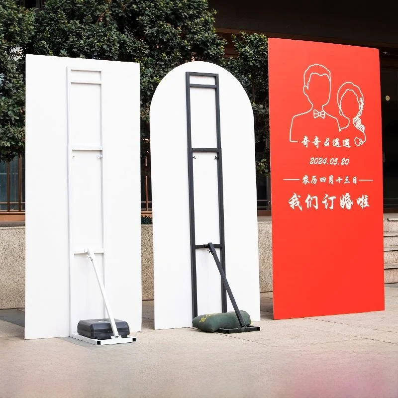 Wedding Birthday KT Board Stand Outdoor Exhibition Advertising Board Weightened Support Exble Pole Person-aped Standee