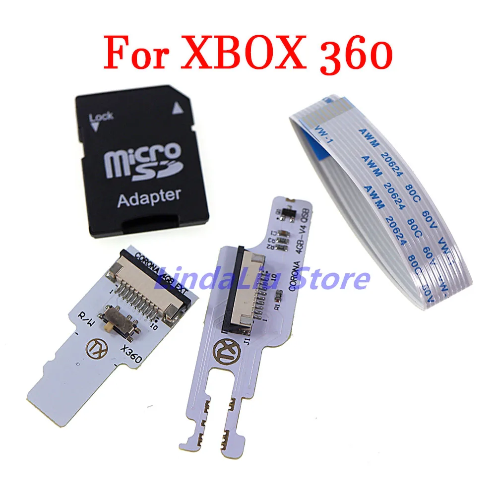 마이크로 소프트 Xbox360 TX Corona 4GB NAND RW 키트 V4 용 4GB QSB V4 SD 호스트 카드 리더기