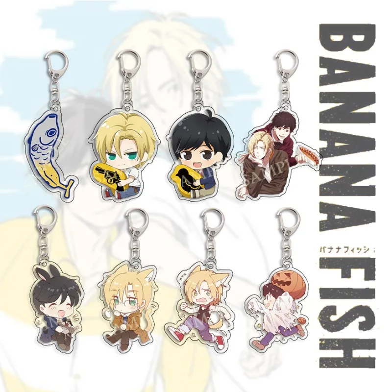 BANANA FISH アクキー part time job ver. banana fish shorter wong part time job acrylic | Depop
