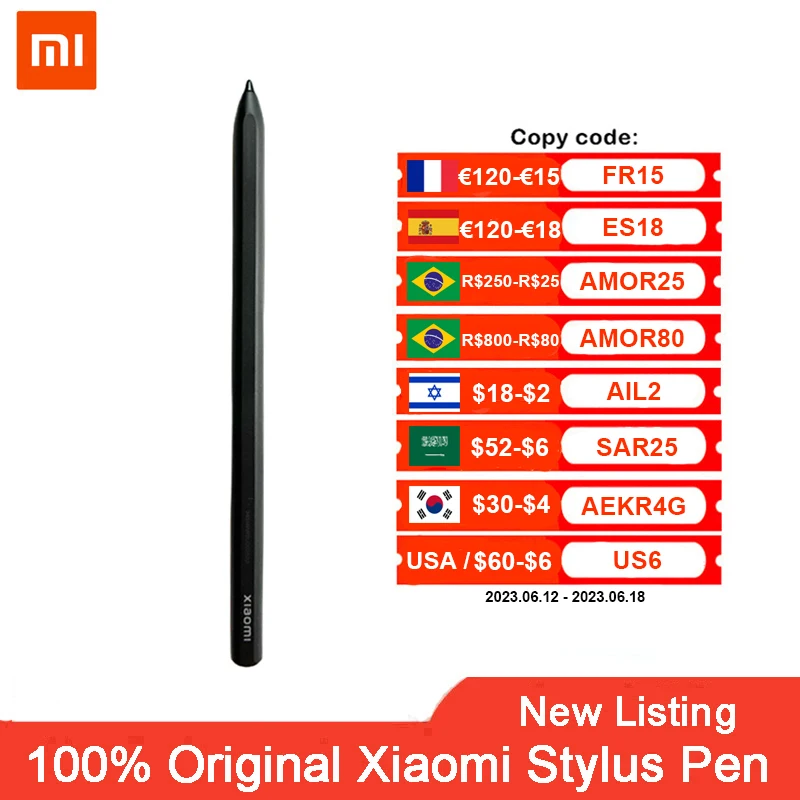 Original Xiaomi Stylus Pen 240hz Draw Writing Screenshot 152mm Tablet