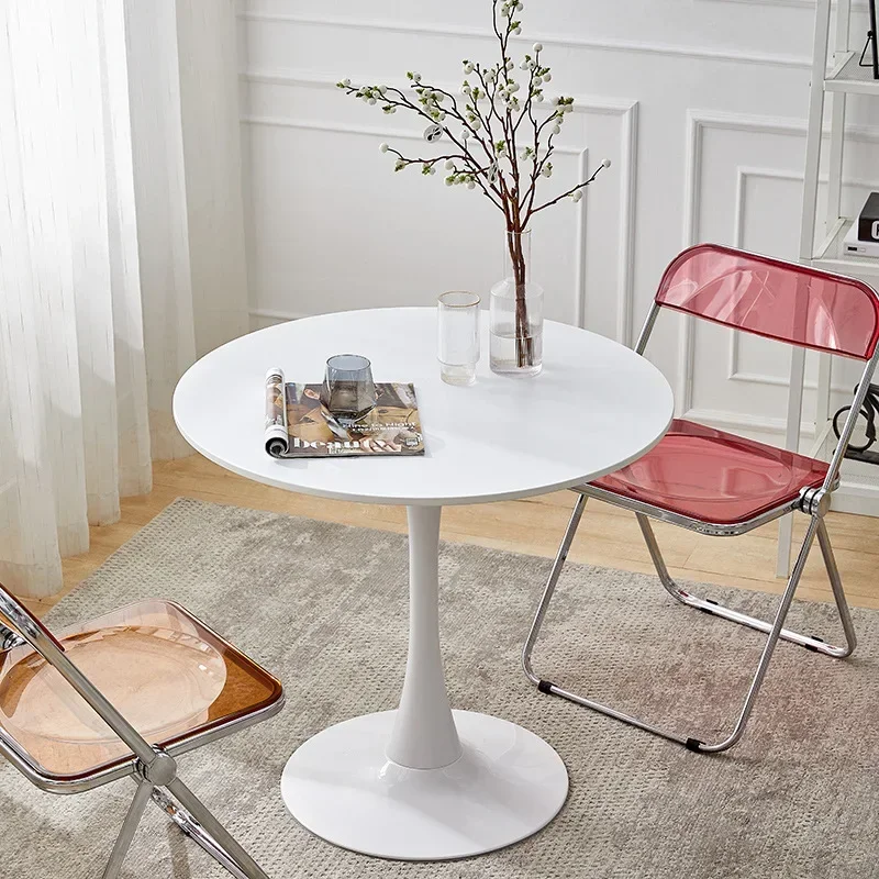 Nordic Table Milk Tea Shop Coffee Negotiation Small Round Balcony Leisure Small Household Dining Table